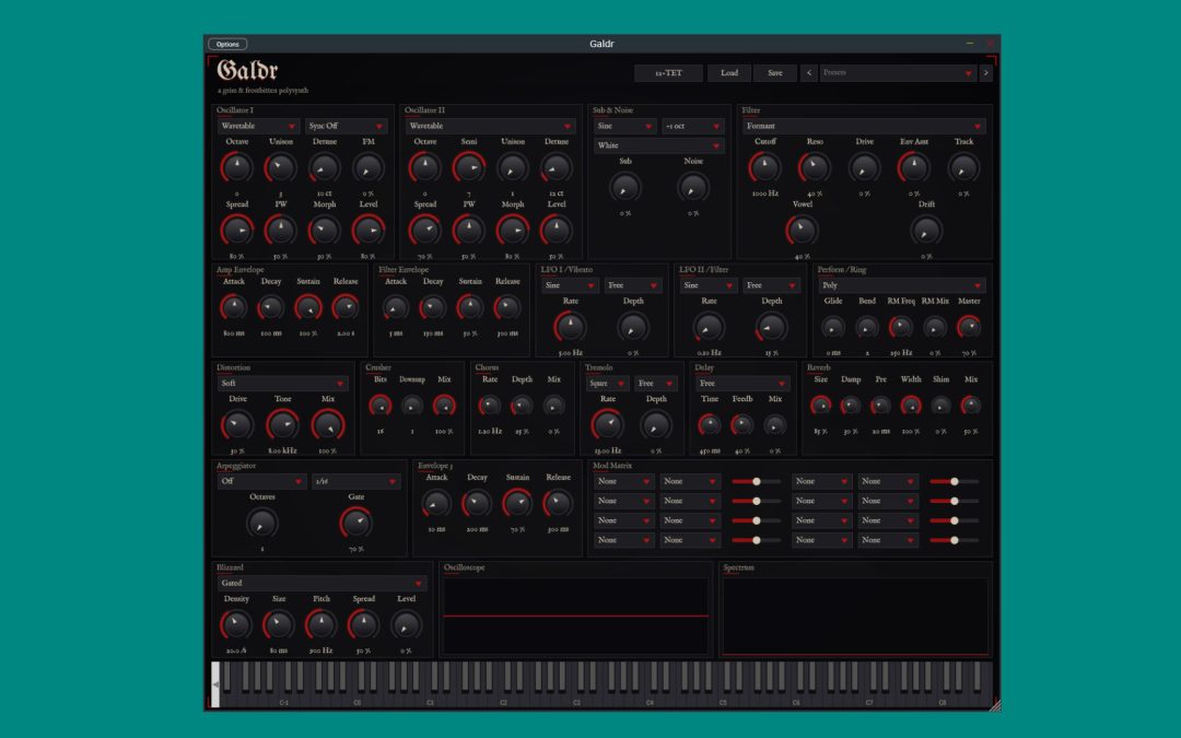Sognevo Galdr: Δωρεάν synth plugin ανοιχτού κώδικα με black metal ψυχή